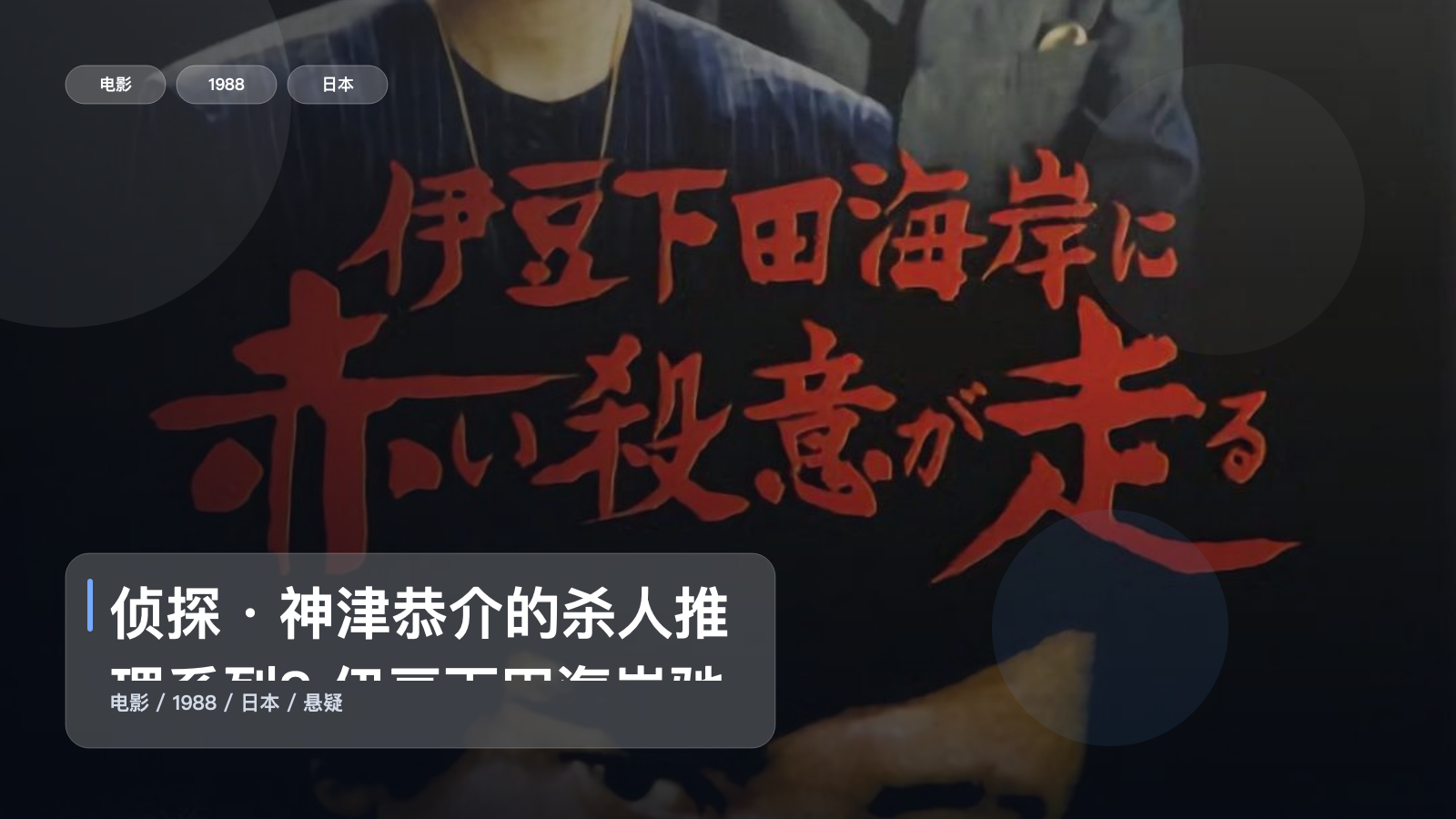 侦探・神津恭介的杀人推理系列8 伊豆下田海岸驰走的赤色杀意